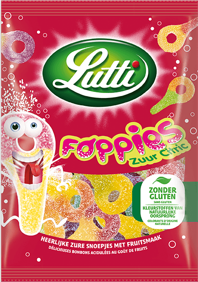 Lutti Foppies Citric Bonbons 175 Gr